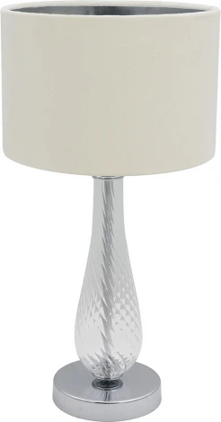 Настольная лампа Escada Ersa 10206/T Clear 1x40Вт E27, стекло/ткань, прозрачный (220V, круглые)
