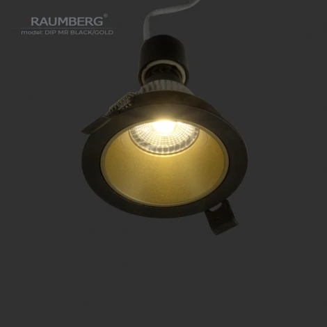 Встраиваемый светильник Raumberg DIP MR Black/Gold