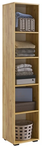 Бери Шкаф однодверный, цвет дуб крафт золотой/белое дерево Mebelson (арт.MPR-023.2563)