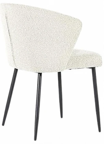 Набор из 2 стульев Cadence Serene Hesby (Металл/Букле, Белый) арт.HSBI_DC148_white_2
