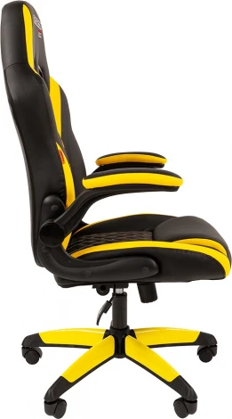 Игровые кресла CHAIRMAN GAME 15 (Пластик,Экокожа/Черный,Желтый)