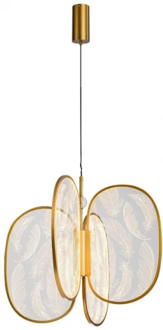 Подвесной светильник Odeon Light Piuma 6664/53L античн бронза/металл/акрил IP20 LED 54W 3000Лм 3000K (220V, на проводе)