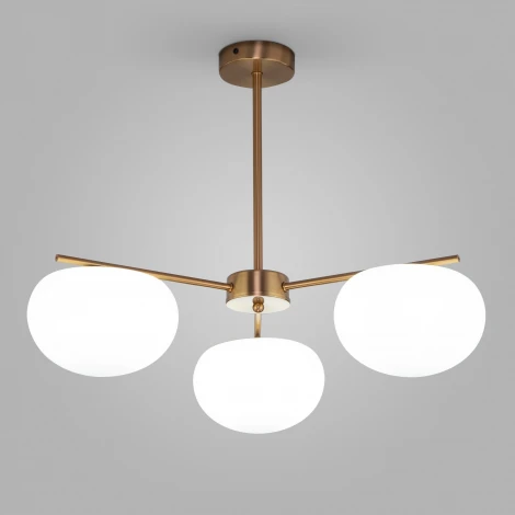 Потолочная люстра на штанге Eurosvet Like 30190/3 латунь (220V)