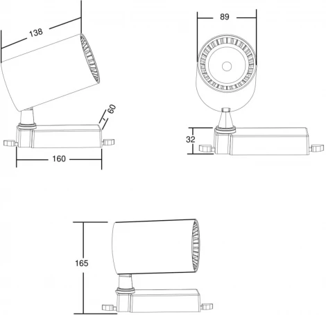 Трековый светильник Vuoro Trinity 4000K 18Вт LED (трехфазный) Maytoni Technical TR029-3-20W4K-W