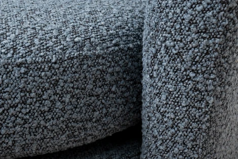 Кресло Napoli вращающееся, букле т.серое Orso Mare 76*76*76см Garda Decor