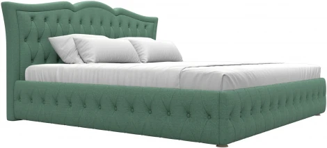 Кровать интерьерная Герда 200 (Зеленый/Рогожка) Лига Диванов арт.123596