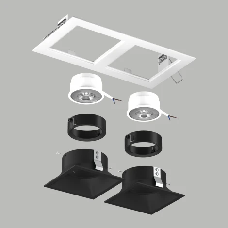 Встраиваемый светильник под LED модуль/ламп МR16 Lightstar Domino D5260707BMOD (220V)