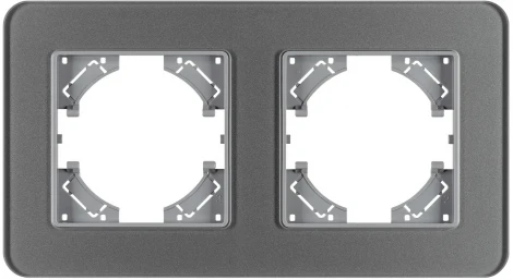 Рамка стеклянная FRM-OMALI-GS-2-GR (Arlight) 049694