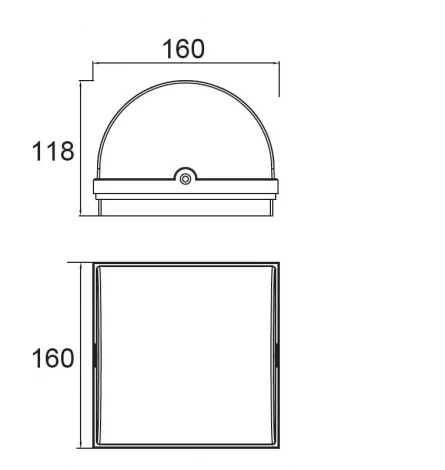 Настенный светильник уличный Oasis Light W1838S-LED
