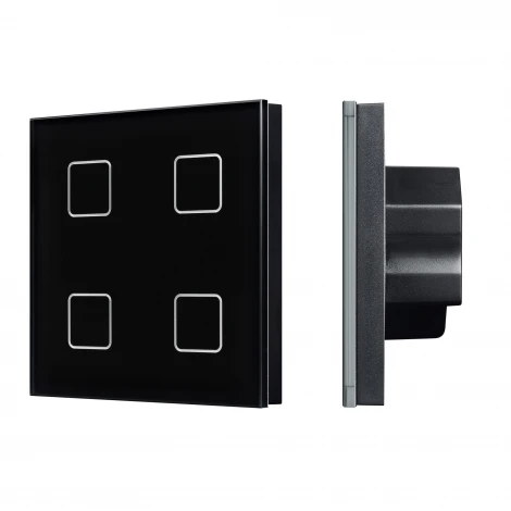 Сенсорная панель INTELLIGENT ARLIGHT DALI-301-11-IN Black (BUS/24V, Backlight) (IARL, IP20 Пластик) 046573