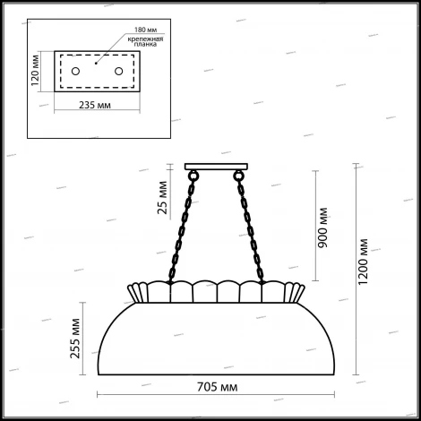 Подвесной светильник Odeon Light Garden 2525/3