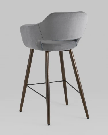 Стул барный Stool Group Саймон велюр тёмно-серый УТ000025180