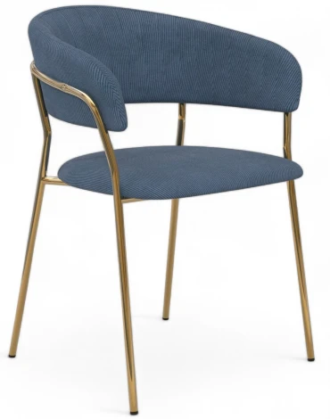 Стул Whispered Fusion Hesby Вельвет/Синий арт.HSBI_DC72_darkblue_velvet