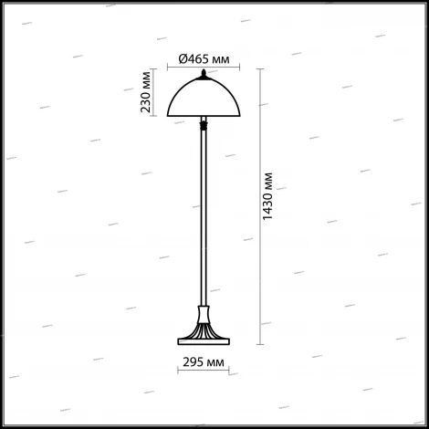Торшер Odeon Light Riza 2269/2F