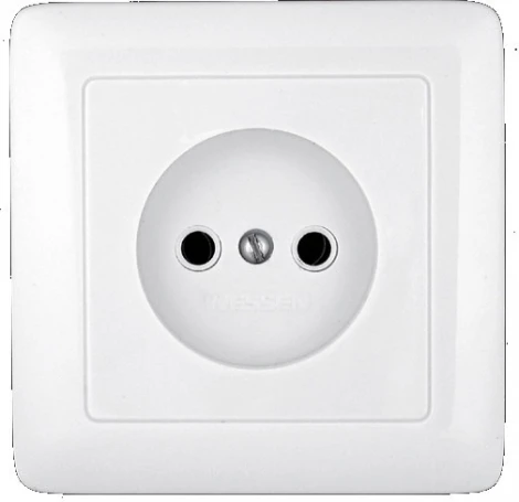 Розетка встраиваемая без заземления (белый) Systeme Electric HIT RS10-132-B