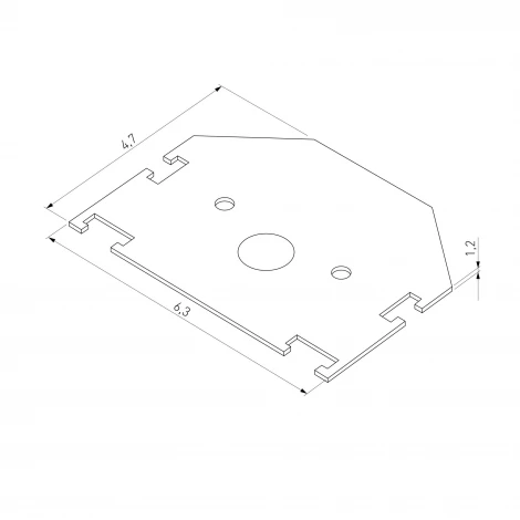 Заглушки для шинопровода в натяжной потолок 85204/00 (белый) 2шт Elektrostandard Slim Magnetic 85206/00