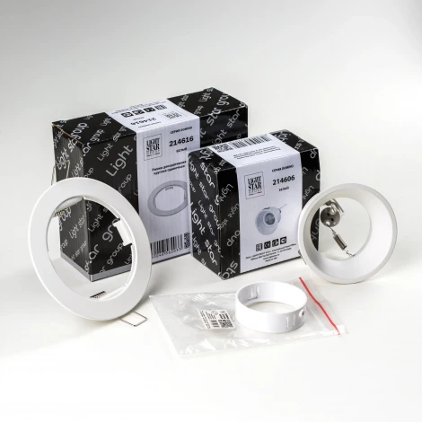 Встраиваемый светильник под LED модуль/ламп МR16 Lightstar Domino D61606WMOD (220V, круглые)