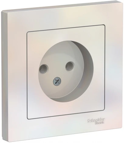 Розетка встраиваемая без заземления (жемчужный) Systeme Electric AtlasDesign ATN000440