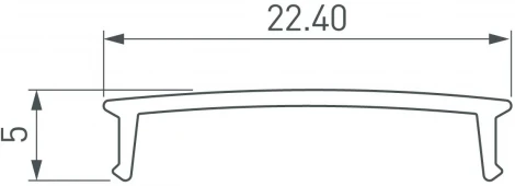Экран COMFORT21-V-FANTOM-2000 OPAL (Arlight, Пластик) 052564