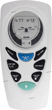 Вентилятор потолочный с пультом управления Faro Lantau, 3 лопасти, никель, орех