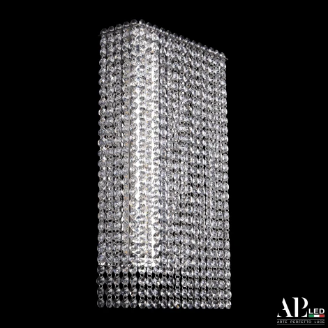 Бра светодиодное APL LED Sicilia SH500.B1.25-45.A.Ni.4000 (220V, хрусталь)