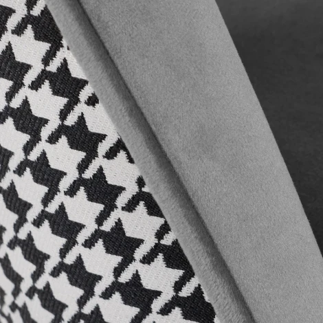 Стул Bradex Home полубарный Leo темно-серый с жаккардом, с поворотным механизмом (RF 0269)