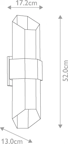 Настенный светильник уличный Quoizel Chasm QZ-CHASM-L-BKW (LED, 220V, IP44)