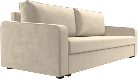 Диван прямой Лига-009 (Бежевый/Микровельвет) Лига Диванов арт.118048