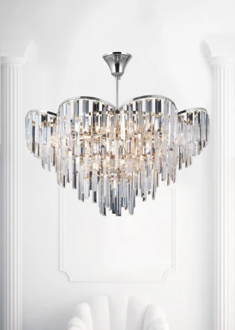 Потолочная люстра на штанге Lumien Hall Julen LH0065/12C-CR-CL