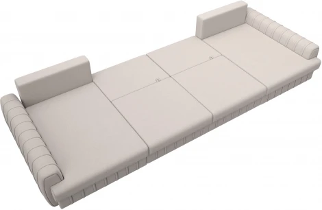 Диван П-образный Лига-057 НПБ Лонг Лига Диванов (Замша) арт.129344