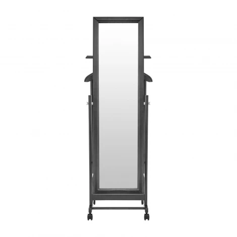 Вешалка с зеркалом Leset Сиэтл (Массив бука,Металл,Пластик/Венге) арт.2000000092355