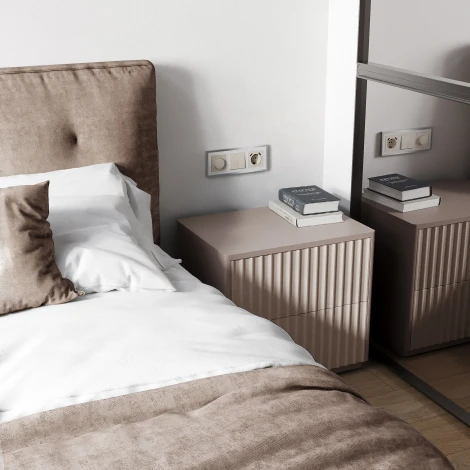 Выключатель одноклавишный проходной с подсветкой (айвори матовый) Werkel W1112162 (a062418)