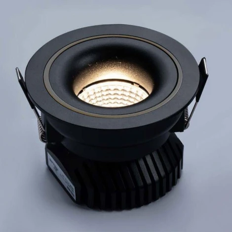 Точечный светильник встраиваемый Italline IT02-008 Dim black (LED, 220V, круглые)