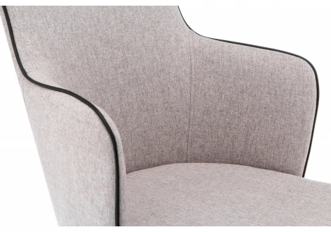 Обеденный стул на металлокаркасе Woodville Benza beige fabric 11196