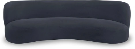 Диван Patti 2400 ОГОГО (арт.853231), (Мех/Черный)