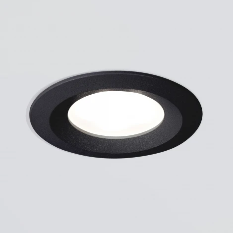 Встраиваемый точечный светильник Elektrostandard 110 MR16 черный (220V, круглые)