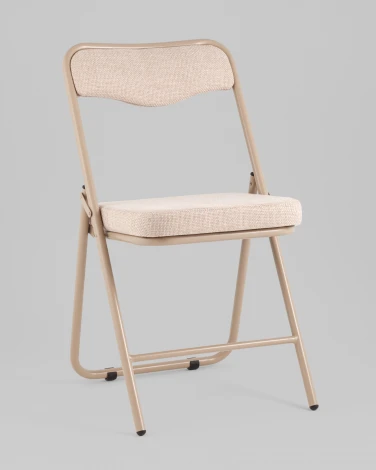 Стул складной Джонни рогожка бежевая каркас бежевый Stool Group арт.УТ000039510