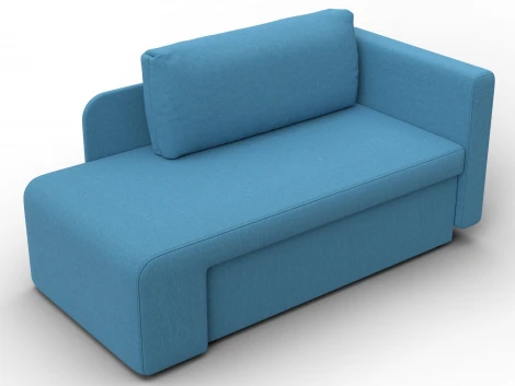 Кушетка Лига-097 (ДВП,ДСП,ЛДСП,Брус/Пластик/Рогожка/Голубой) Лига Диванов 132573