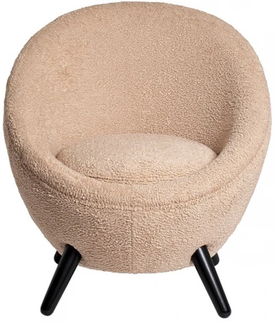 Кресло Garda Decor 48MY-2746 LPI (Черный/Бежевый)