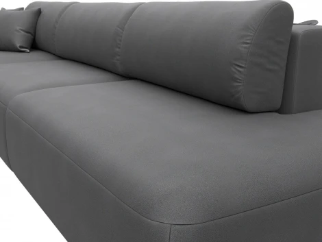 Диван угловой Лига-036 НПБ Модерн Лонг левый угол Лига Диванов (Замша) арт.127761L