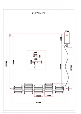 Подвесной светильник светодиодный Moderli Prismique V11715-PL