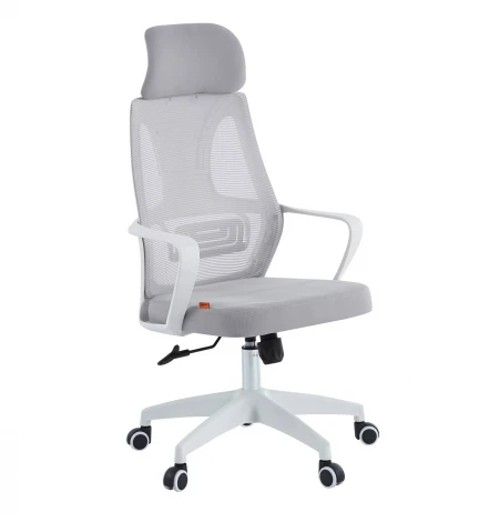 Офисное кресло Chairman CH636 белый пластик, светло-серый