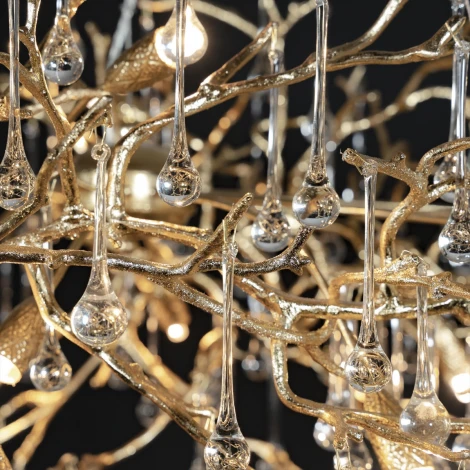 Подвесная люстра Loft It Bijout 10067/1500 GD (220V, на тросе, ветки)
