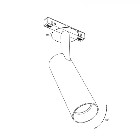 Трековый светильник магнитный 15V 48W RAUMBERG MGSPOT15Bk 3000K (LED)