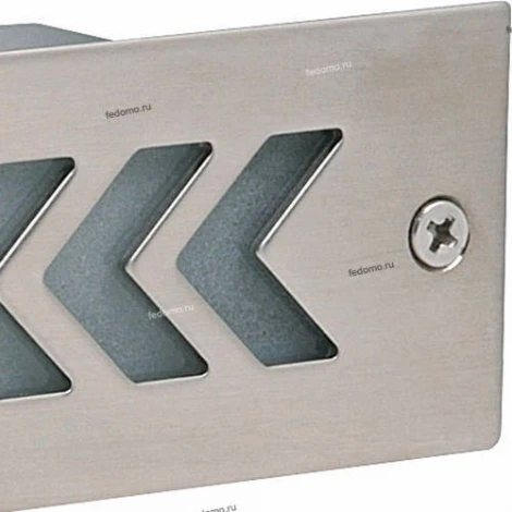 Светильник встраиваемый в стену уличный светодиодный Horoz Pera, 1 лампа, никель с белым