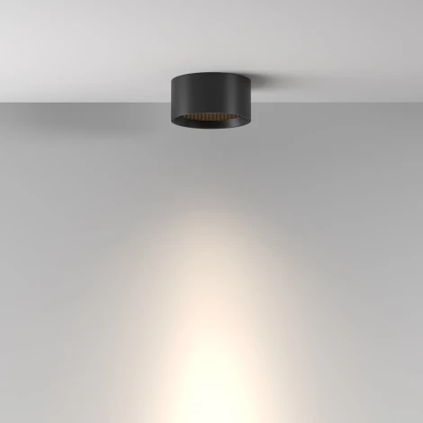 Накладной потолочный светильник влагостойкий LED Maytoni Glare C122CL-L7-3K-B (220V, круглые)