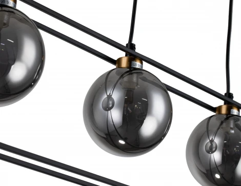 Подвесной светильник Spazio V000162 (11017/3P Black) (220V, на проводе, шар)