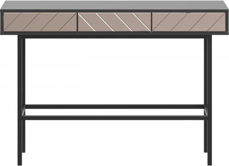 Стол консольный Boho ОГОГО (арт.769649), (Зеркало,ЛДСП,Металл/Черный,Бронзовый)