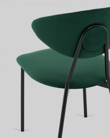 Стул обеденный Квинси велюр зеленый Stool Group арт.УТ000041638