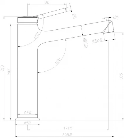 Смеситель Lemark Minima LM3837C для раковины